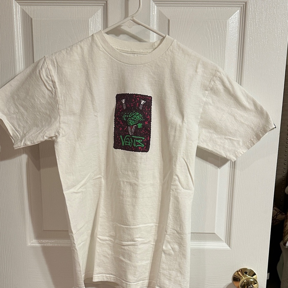Vans Kids White Tee with Graphic Patch